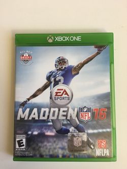 Xbox one EA sports madden NFL 16 game