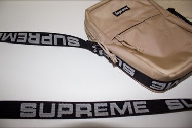 Supreme Shoulder Bag SS18 Tan AUTHENTIC USED