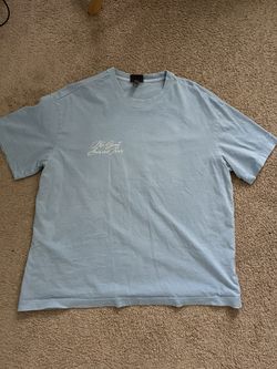 H&M Relaxed Fit Blue Graphic Tee Shirt(Mens Large)