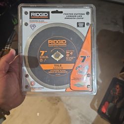 New Ridgid 7" Tile Saw Blade $35 Value