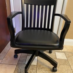 Vintage, Office Chair/wood Desk Chair 