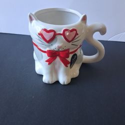  2 Cat Coffee And Tea Mugs