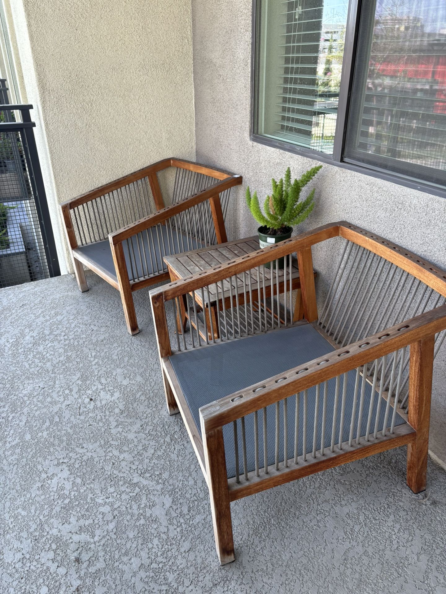 3 Piece Set Outdoor Furniture