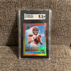 Baker Mayfield Optic Red And Yellow Prizm 