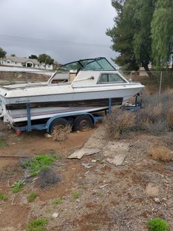 Boat And Trailer Good Engine