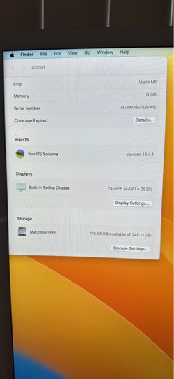 Apple iMac 24-inch M1 8GB 256GB