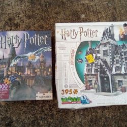 Lot Of 2 Harry Potter Jigsaw Puzzles 