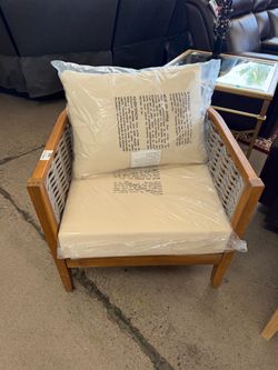 Acacia Wood OutDoor Single Lounge Chair