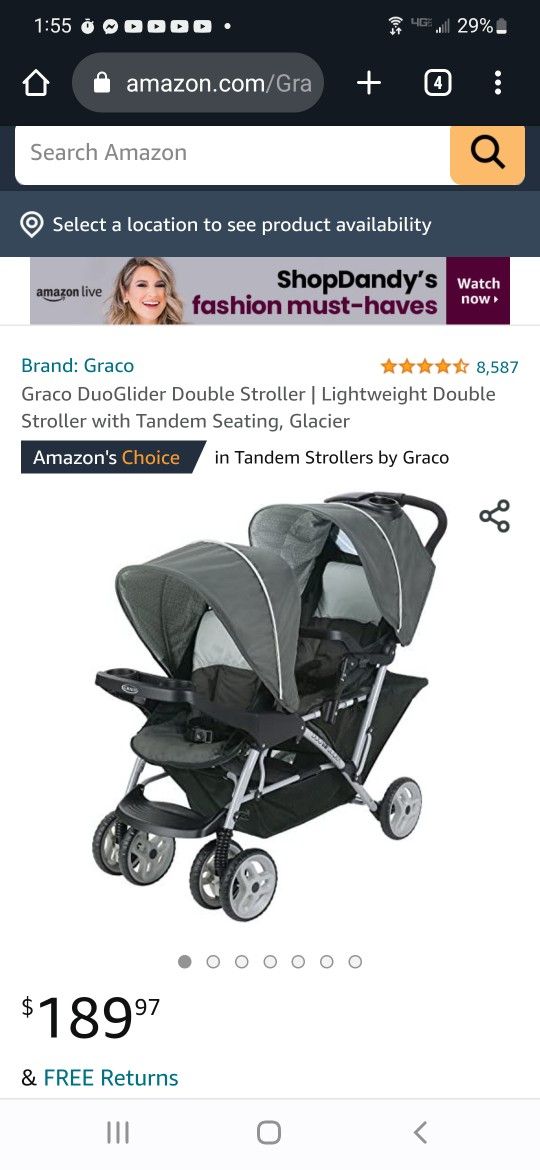 New: Graco DuoGlider Double Stroller