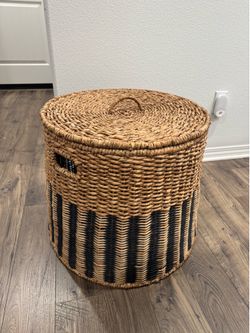 Wicker Basket with Lid