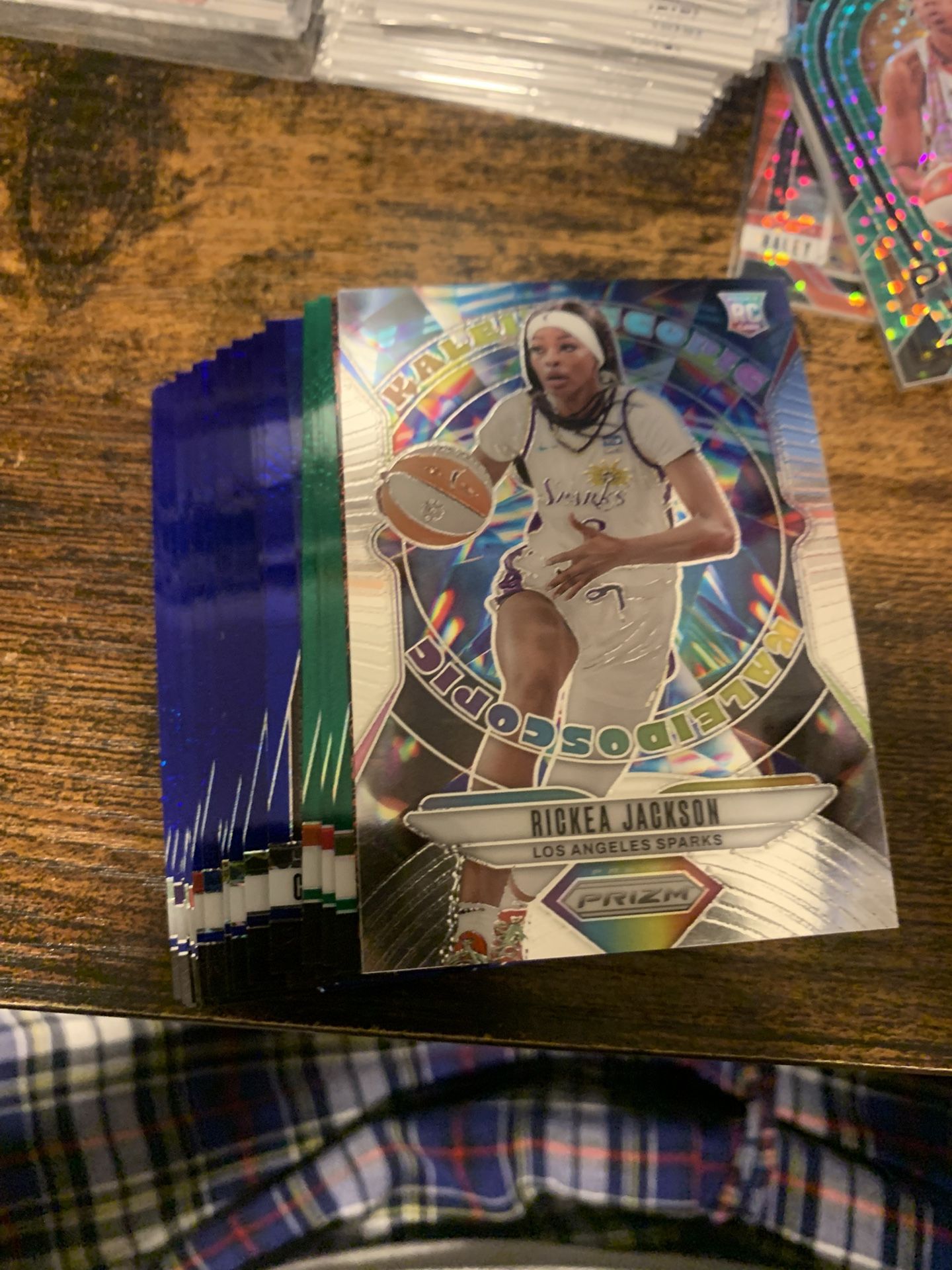 Wnba Blue Velocity/ Green Prizm Cards