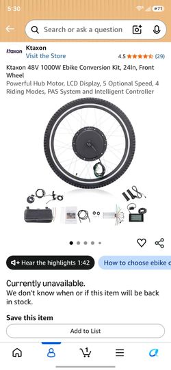 E-bike conversion kit