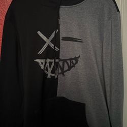 Grey And Black Hoodie