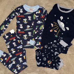 2 Pair Boys Pajamas 