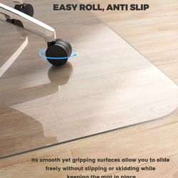 OFFICE CHAIR FLOOR MAT for HARDWOOD FLOORS (New)