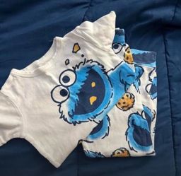 Cookie Monster Pjs -Toddlee