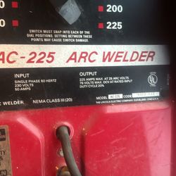Lincoln AC-225 Stick Welder. 