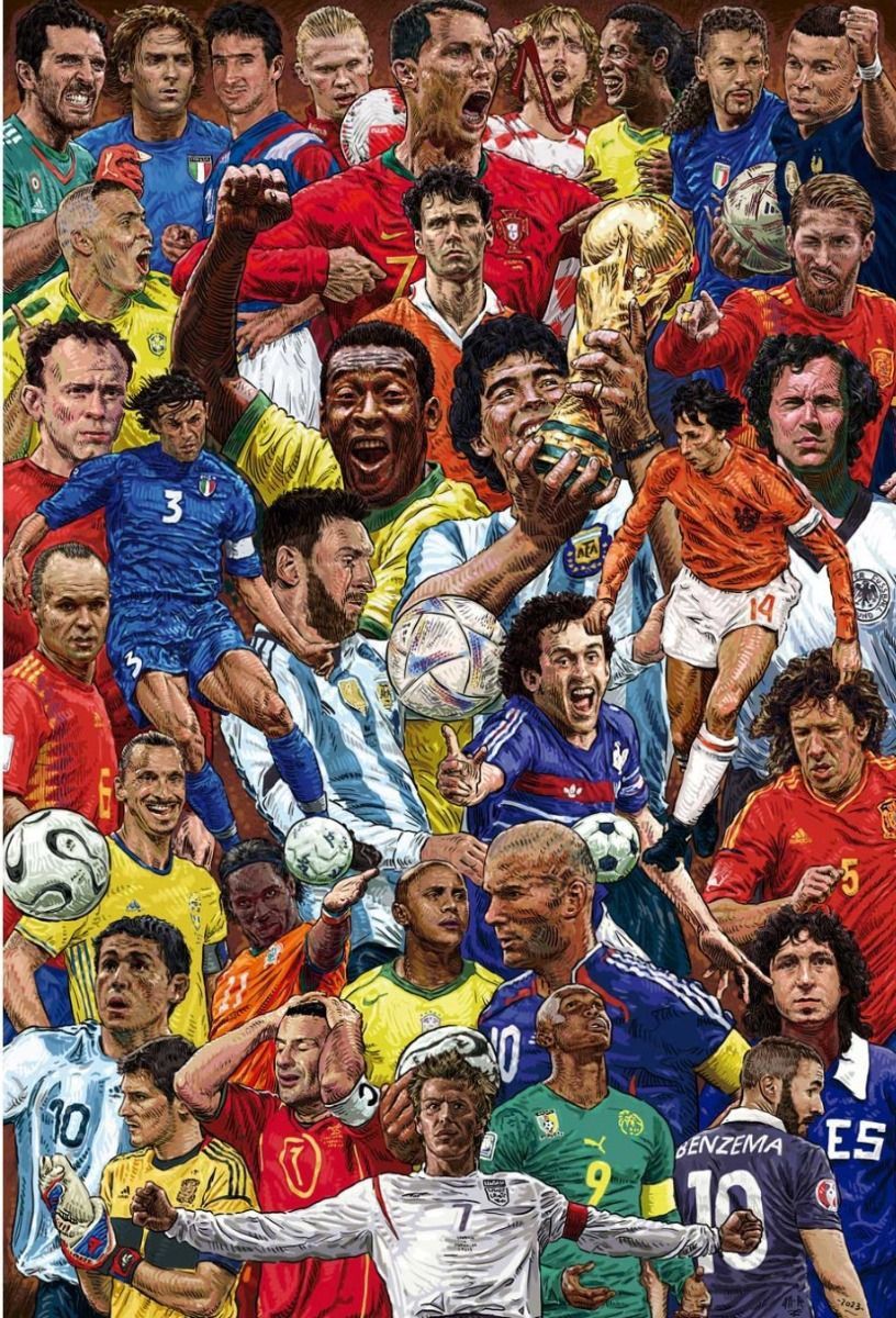 Soccer Legends Wall Poster