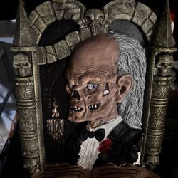 Cryptkeeper Molded Sign from Spirit Halloween. 