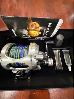 Okuma Makaira 16SEa Silver 2 speed reel