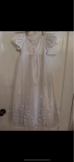 White Girls Christening Baptism Gown