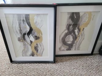 2 wall paintings for sale, they are glass