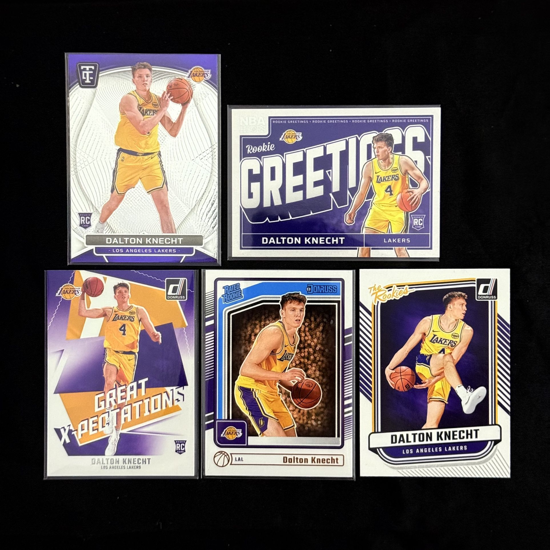 Dalton Knecht Mixed Rookie Lot (5)