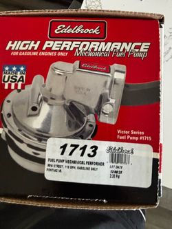 high-performance fuel pump Edelbrock  Pontiac high-performance fuel pump