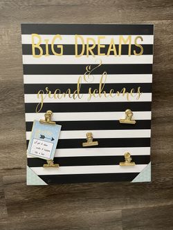 Big Dreams And Grand Schemes Wall Art Poster Decor Hanging Bedroom Home Business Office Decoration Cute Girly Girls Room