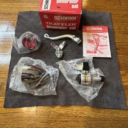 Vintage Schwinn Bicycle Deluxe Generator Set Part No. 04140.