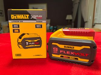 Brand New, Dewalt Flexvolt 20V/60V 9ah