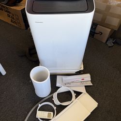 Toshiba 6,000 BTU (10000 BTU ASHRAE) 3 In 1 Portable Air Conditioner 250 Sqft smart wifi AC Dehumidifier Remote Control Fan