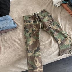 Men Polo Ralph Lauren Camo Cargo Pants 36x32