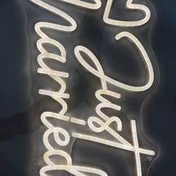 Just married LED sign