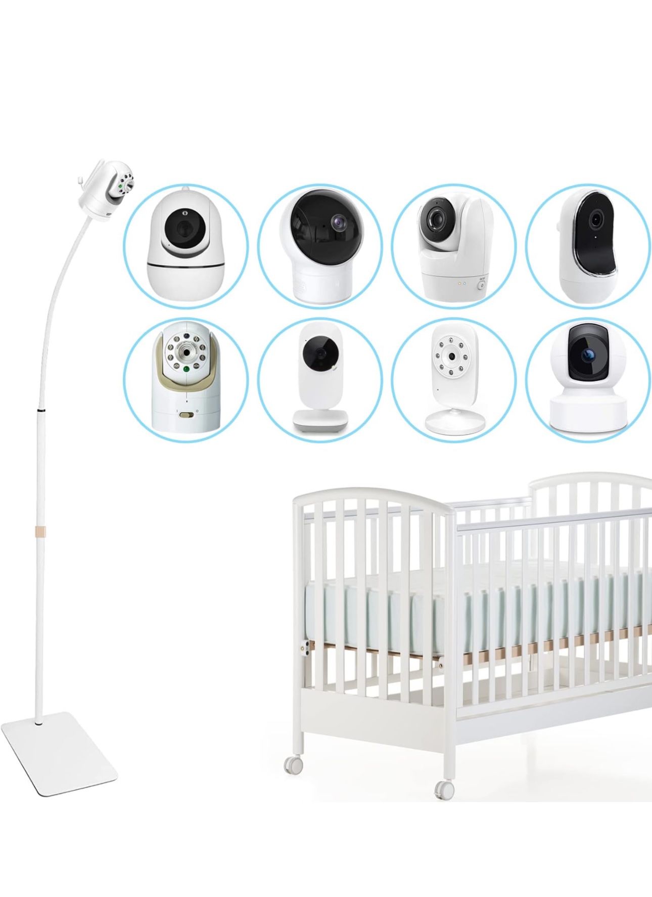 NEW AOZTSUN 67 inch Adjustable Height Baby Monitor Floor Stand Holder for Infant Optics DXR-8 Pro