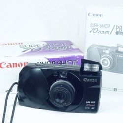 Canon Sure Shot 70 Zoom Date With Box And Manual!