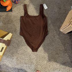 a new day Brown Tank Top Bodysuit