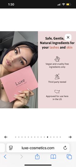 2 Luxe Lash Lift Sets (1 Sold)