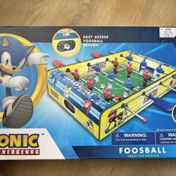 Sonic Foosball Tabletop