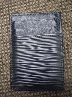 Authentic Louis Vuitton Black Card Holder Wallet (Black) for Sale in