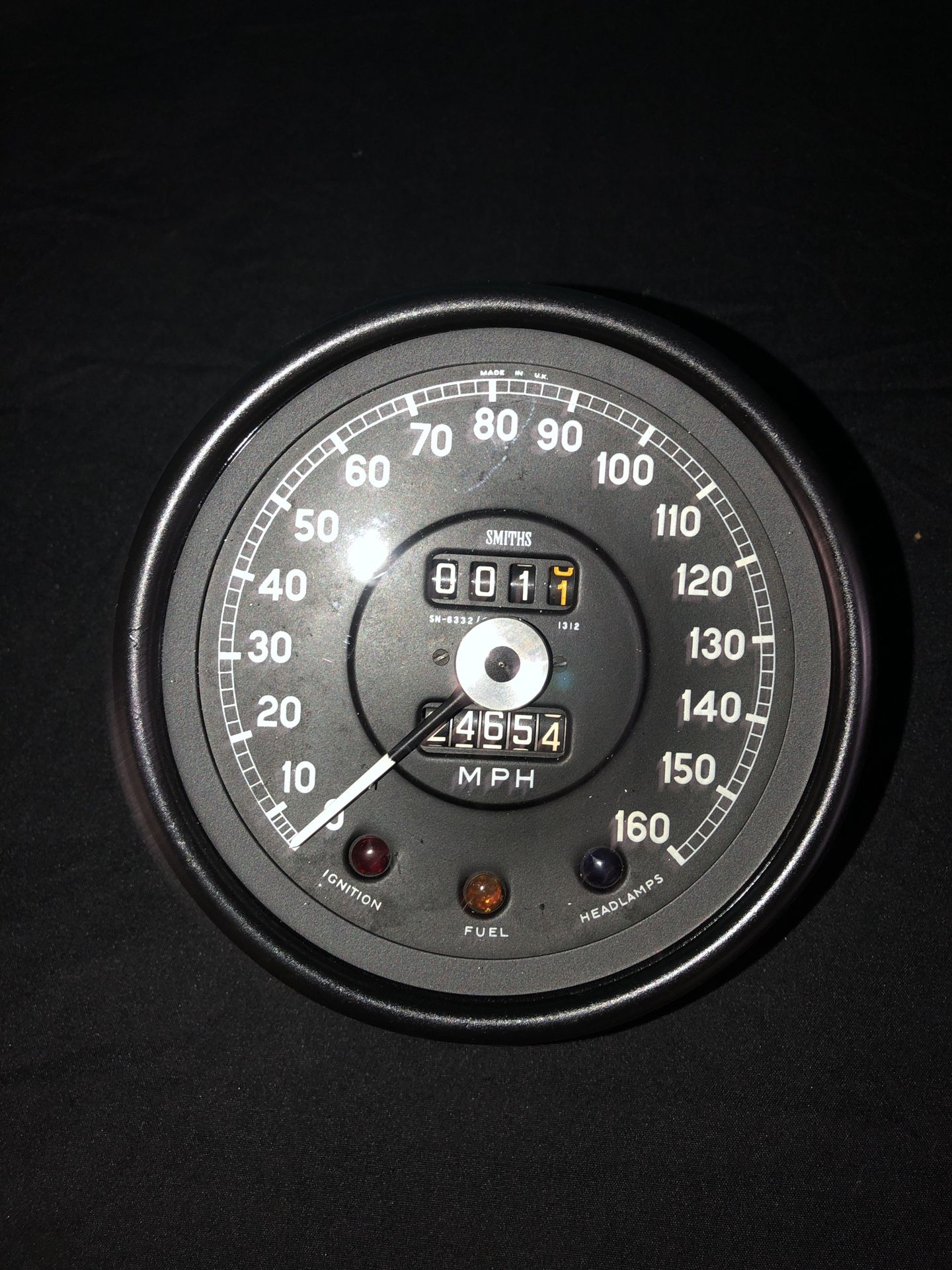 Jaguar XKE E Type 160 Mph Speedometer Sn6332/01a Smith
