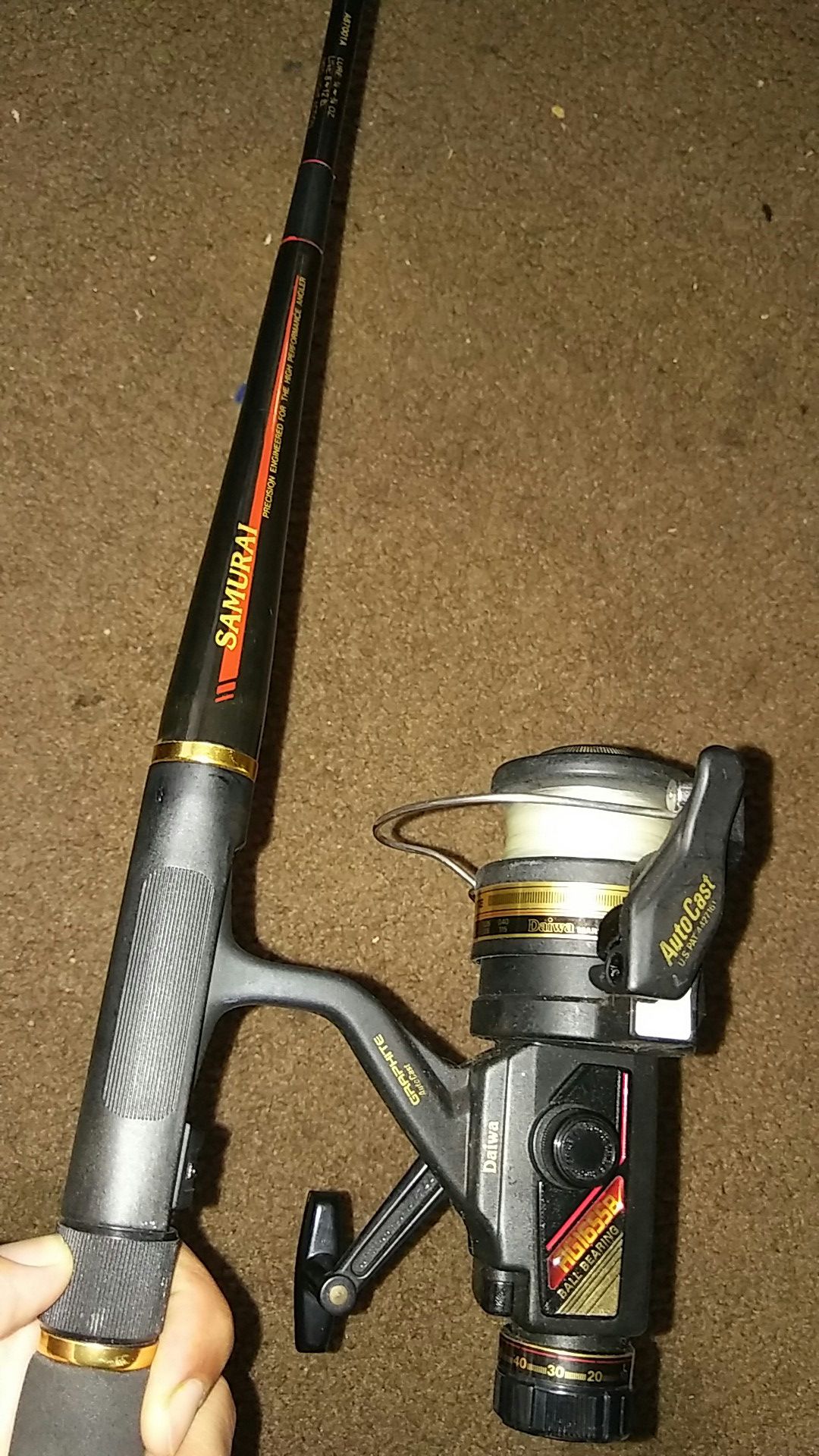 Daiwa samurai spinning reel in mint condition. Rod is sold. for