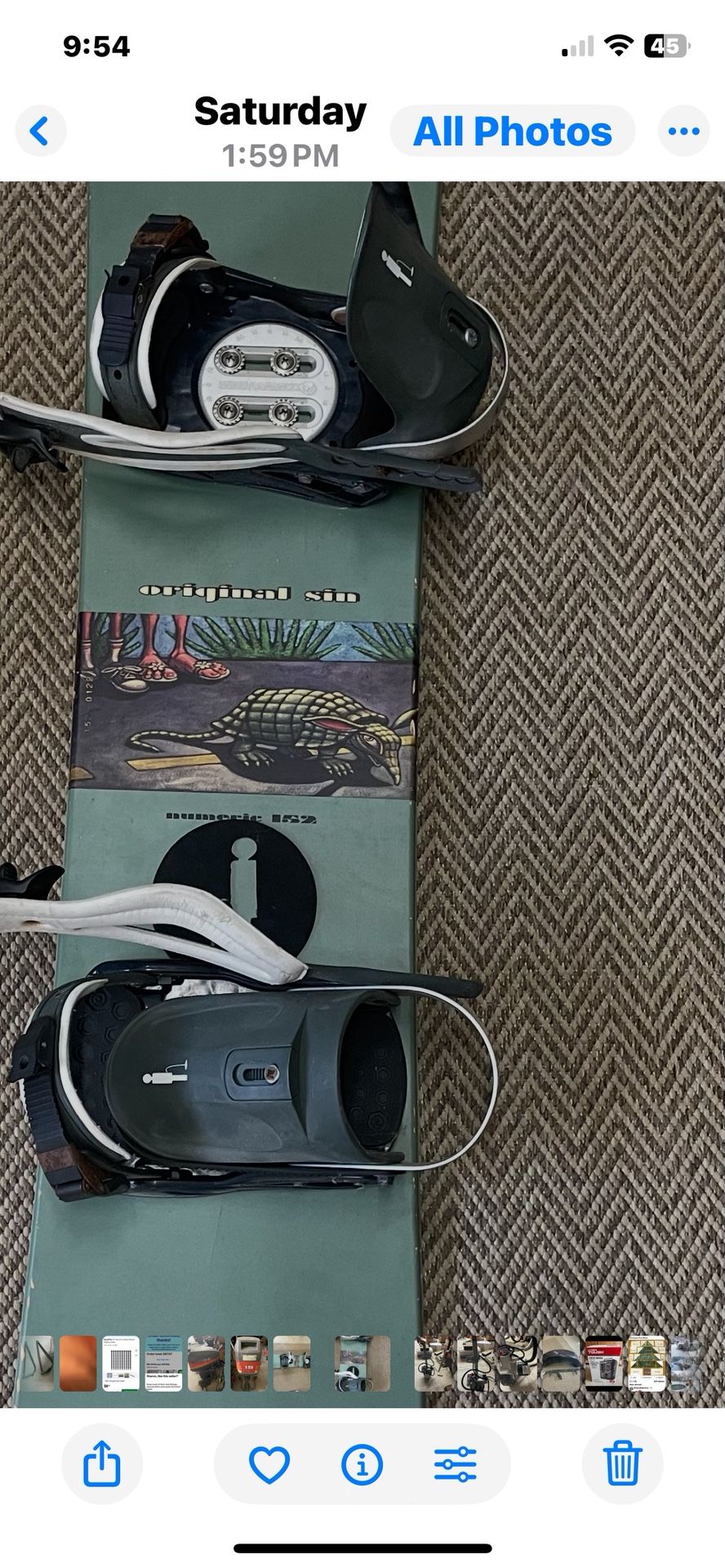 Snowboard With bindings