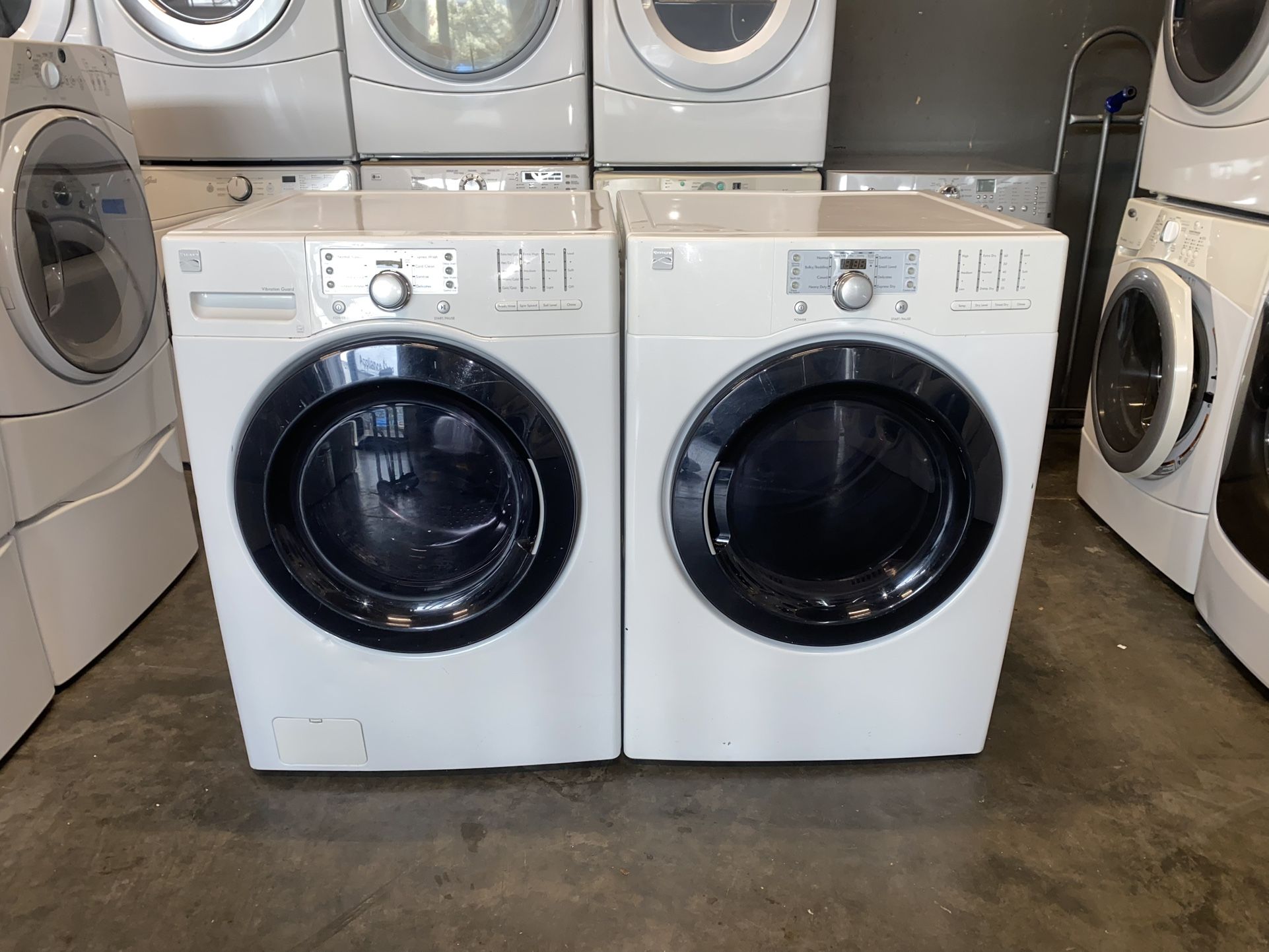 KENMORE XL CAPACITY WASHER DRYER ELECTRIC SET LIKE NEW