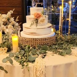 Crystal Detailed Cake Stand And Server Set