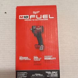 Brand New Milwaukee M18 Fuel Brushless 3/8” Compact Impact Wrench ( Tool Only ).    200 Firm on Price.    200 Firme en Precio.