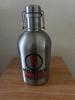 No clue brew brewery & taproom 64oz growler