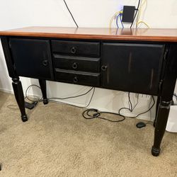 Wood Foyer/console Table 53”Lx18”Wx35”H