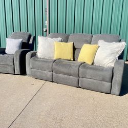 Ashton 2pc Reclining Set – $350