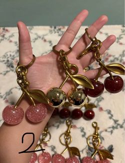 Cherry Bag Keychains